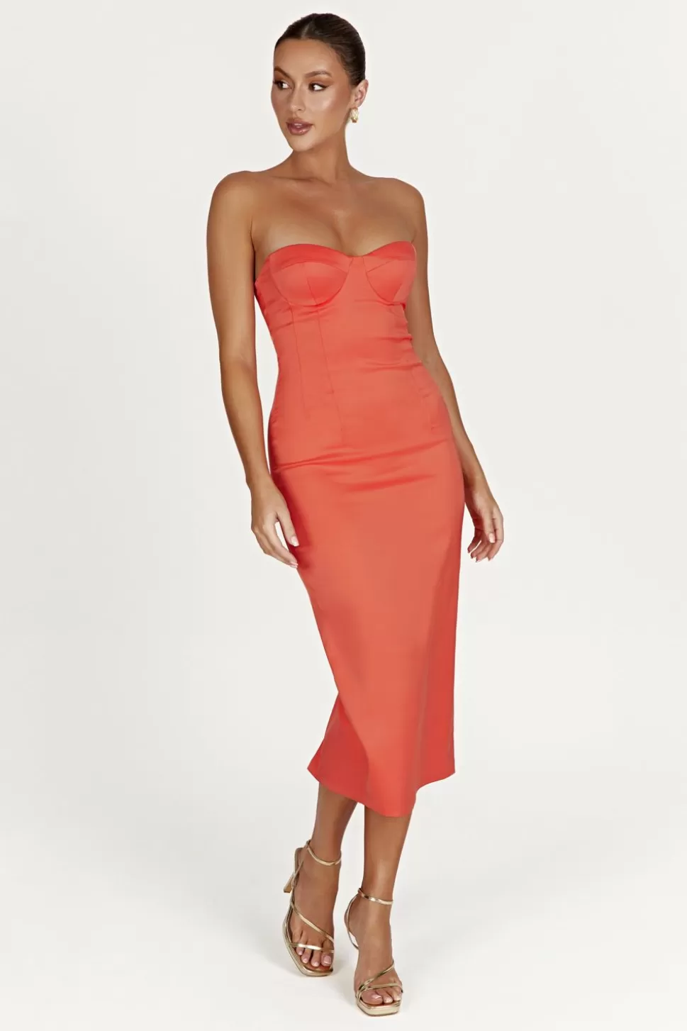 Women MESHKI Midi Dresses<Bryony
